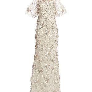 Theia dress embellished evening formal gown sz 8-10